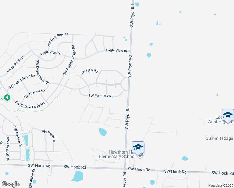 map of restaurants, bars, coffee shops, grocery stores, and more near 2020 Southwest Post Oak Road in Lee's Summit