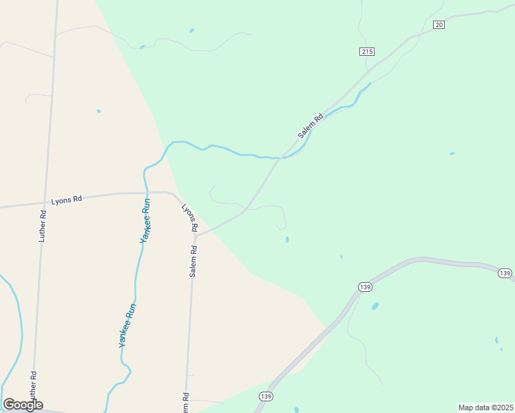 map of restaurants, bars, coffee shops, grocery stores, and more near 896 Salem Road in Minford