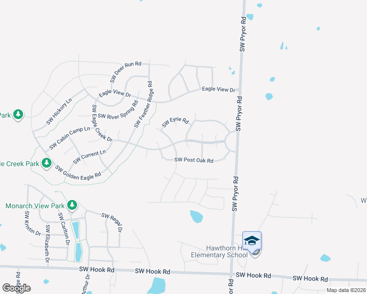 map of restaurants, bars, coffee shops, grocery stores, and more near 2115 Southwest Eagle Creek Court in Lee's Summit