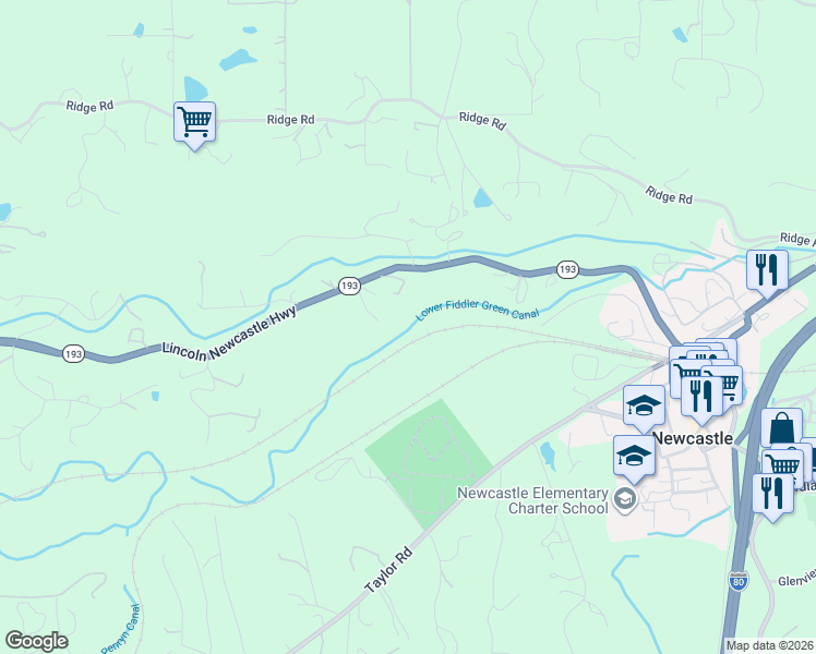 map of restaurants, bars, coffee shops, grocery stores, and more near 8420 State Highway 193 in Placer