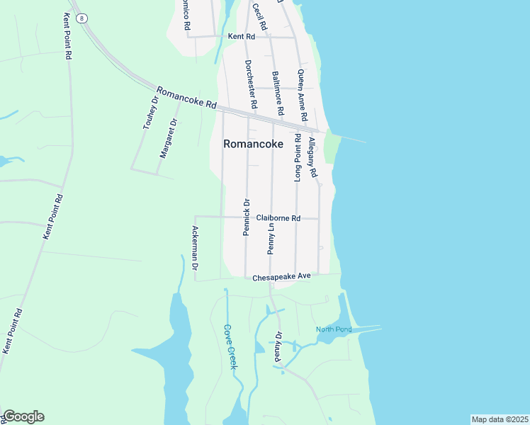 map of restaurants, bars, coffee shops, grocery stores, and more near 144 Penny Lane in Stevensville