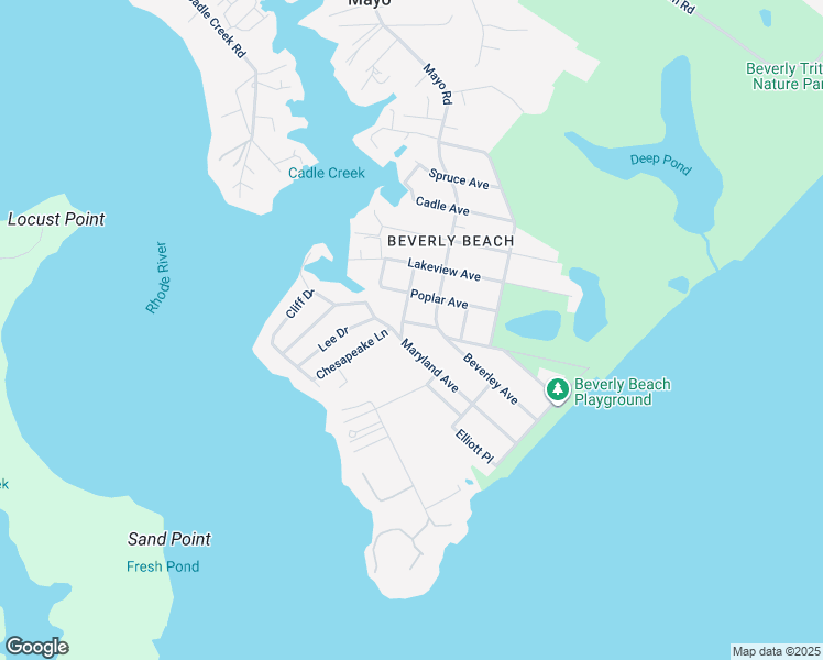 map of restaurants, bars, coffee shops, grocery stores, and more near 307 Beverley Place in Edgewater