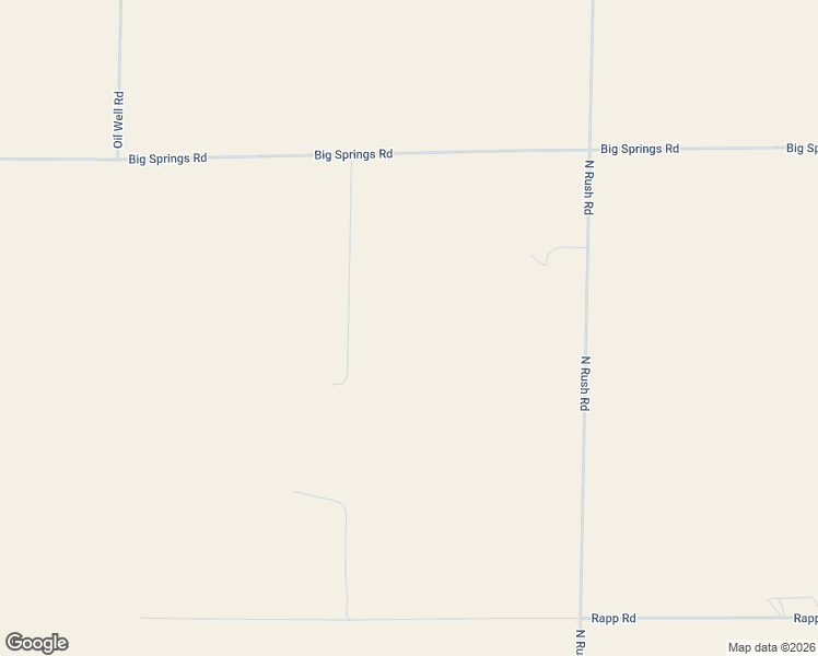 map of restaurants, bars, coffee shops, grocery stores, and more near 2975 North Rush Road in Rush