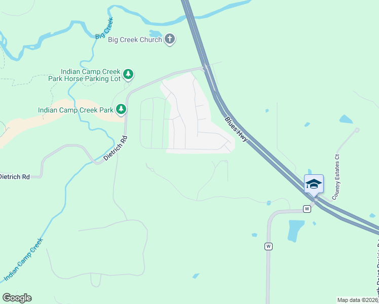 map of restaurants, bars, coffee shops, grocery stores, and more near 1120 Marathon Drive in Foristell