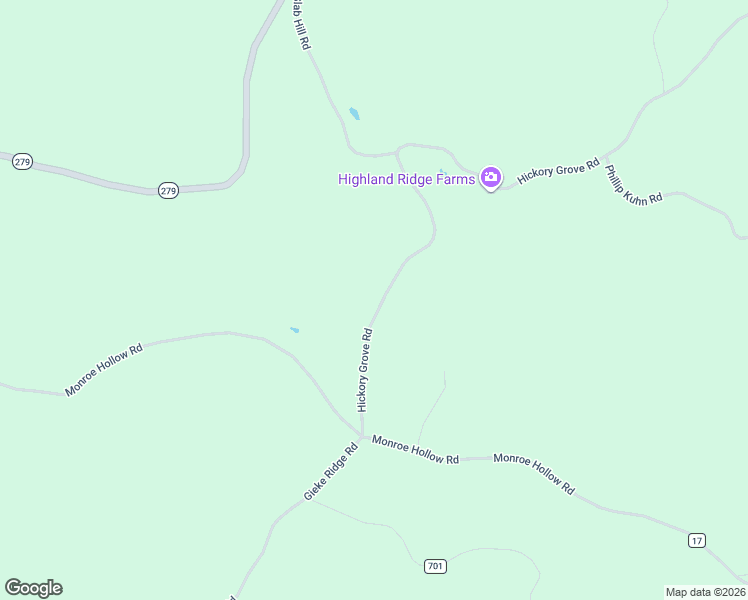 map of restaurants, bars, coffee shops, grocery stores, and more near 337 Hickory Grove Road in Oak Hill