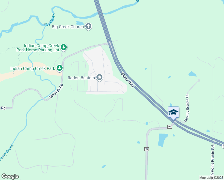 map of restaurants, bars, coffee shops, grocery stores, and more near 1109 Marathon Drive in Foristell