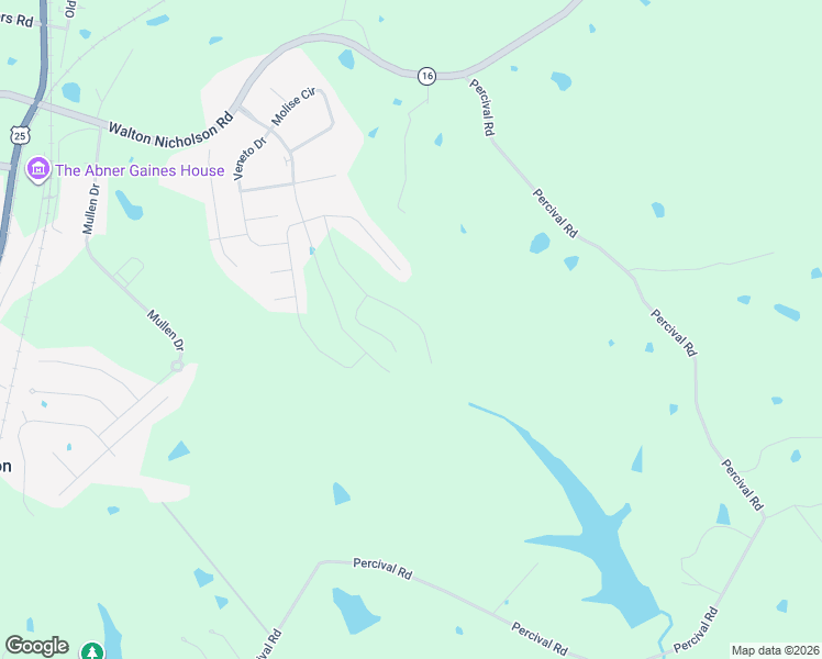 map of restaurants, bars, coffee shops, grocery stores, and more near 12108 Percival Road in Walton