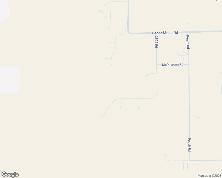 map of restaurants, bars, coffee shops, grocery stores, and more near 15423 2525 Road in Cedaredge