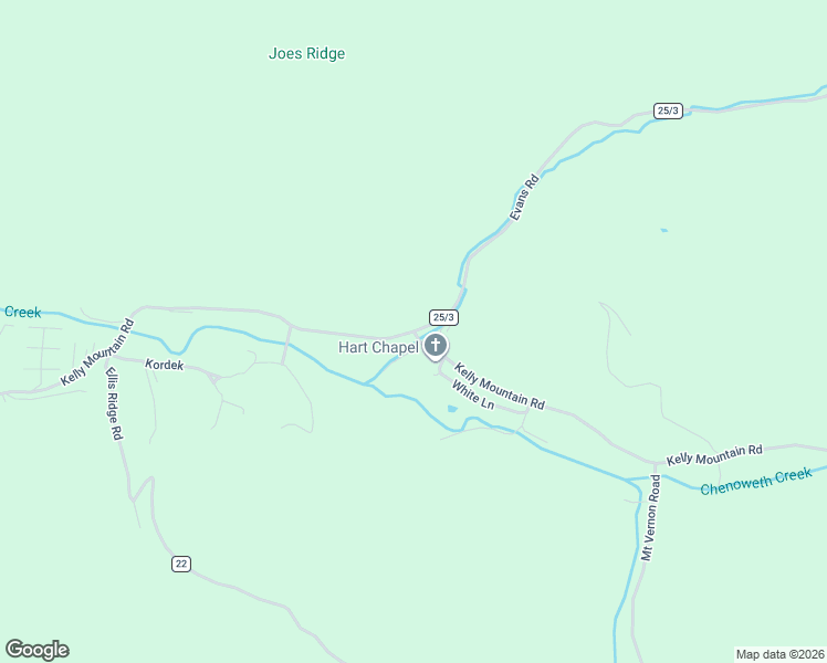 map of restaurants, bars, coffee shops, grocery stores, and more near Kelly Mountain Road in Elkins