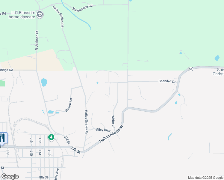 map of restaurants, bars, coffee shops, grocery stores, and more near 251 White Lane in Bedford