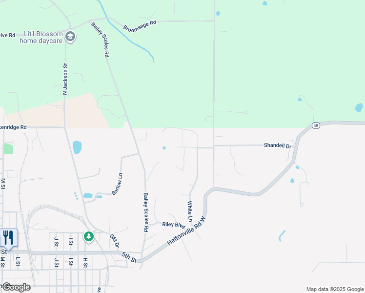 map of restaurants, bars, coffee shops, grocery stores, and more near 651 Hayden Drive in Bedford