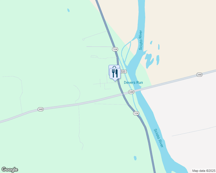 map of restaurants, bars, coffee shops, grocery stores, and more near 77 Morgan Drive in Lucasville
