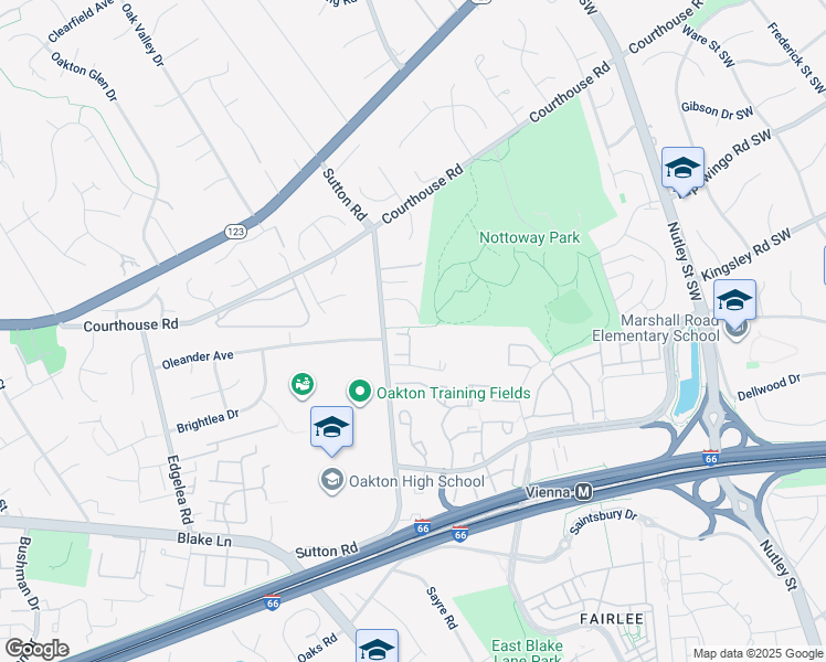 map of restaurants, bars, coffee shops, grocery stores, and more near 2789 Marywood Oaks Lane in Vienna