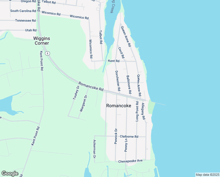 map of restaurants, bars, coffee shops, grocery stores, and more near 100 Cecil Road in Stevensville
