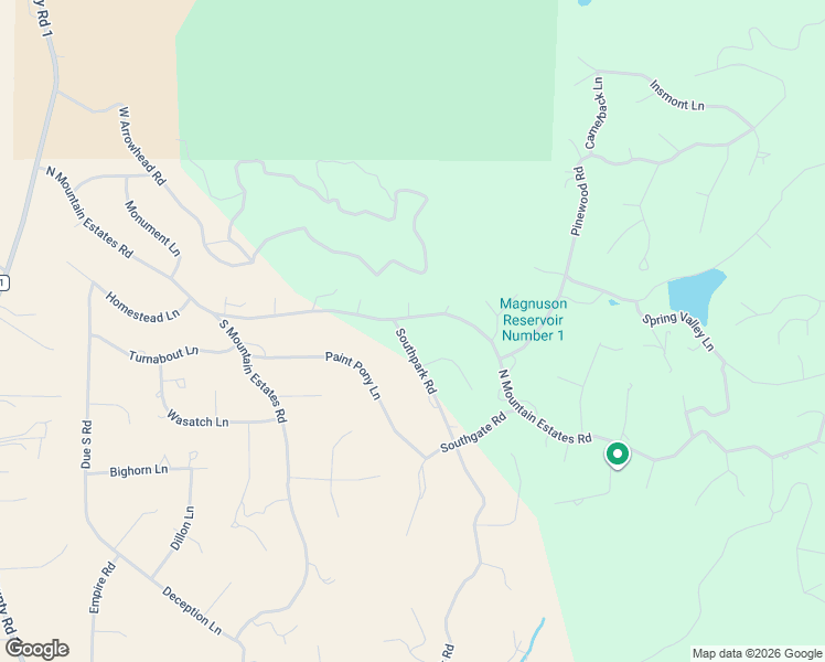 map of restaurants, bars, coffee shops, grocery stores, and more near 972 North Mountain Estates Road in Florissant