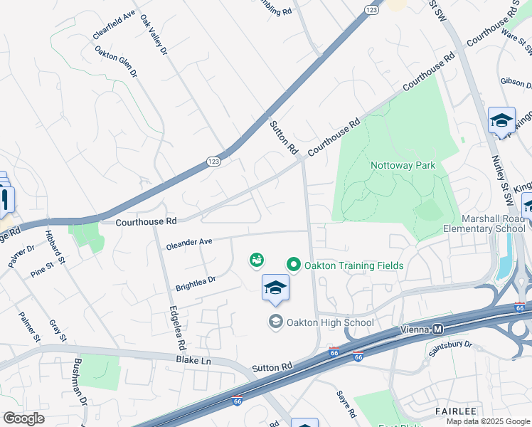 map of restaurants, bars, coffee shops, grocery stores, and more near 2710 Hatmark Street in Vienna