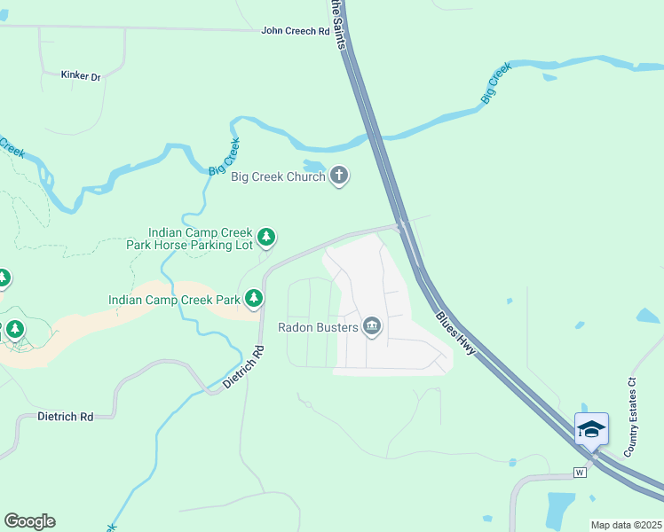 map of restaurants, bars, coffee shops, grocery stores, and more near 1139 Jaxson Drive in Foristell