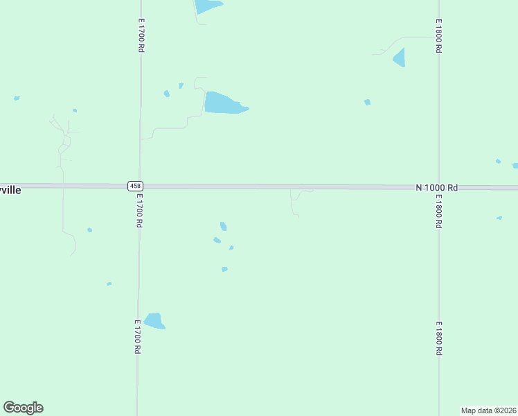 map of restaurants, bars, coffee shops, grocery stores, and more near 1729 North 1000 Road in Baldwin City