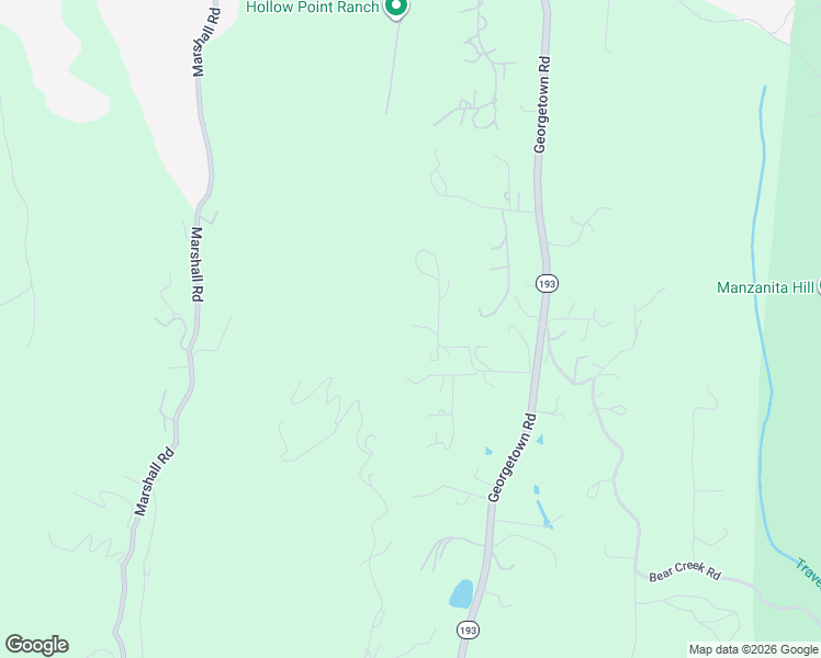 map of restaurants, bars, coffee shops, grocery stores, and more near 6950 Fools Canyon Road in Georgetown