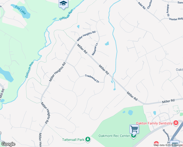 map of restaurants, bars, coffee shops, grocery stores, and more near 3014 Applebrook Lane in Oakton