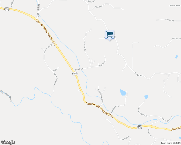 map of restaurants, bars, coffee shops, grocery stores, and more near 7100 Dutch Ravine Lane in Newcastle