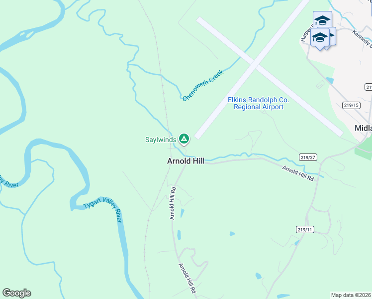 map of restaurants, bars, coffee shops, grocery stores, and more near 480 Arnold Hill Road in Elkins