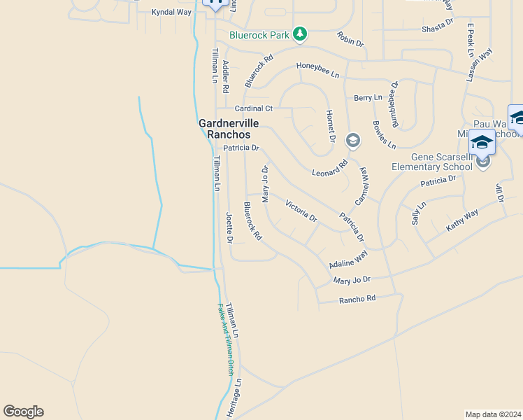 map of restaurants, bars, coffee shops, grocery stores, and more near 1331 Mary Jo Drive in Gardnerville