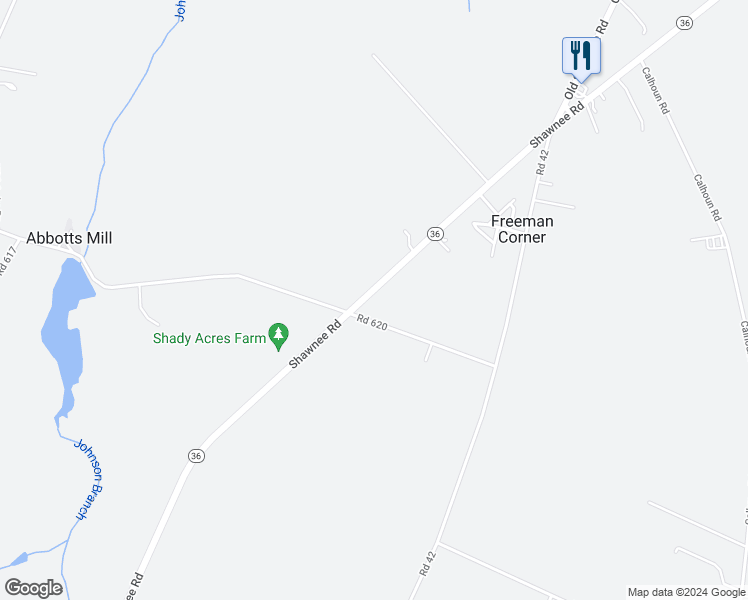 map of restaurants, bars, coffee shops, grocery stores, and more near 7325 Shawnee Road in Milford