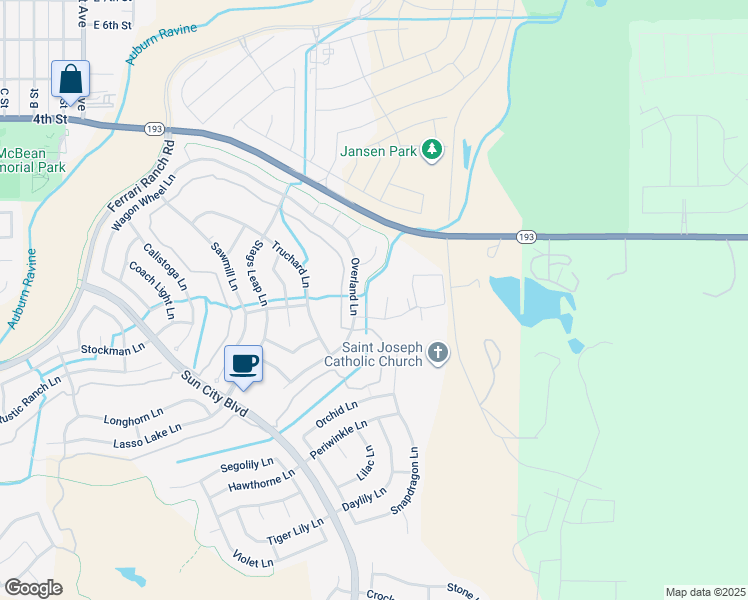 map of restaurants, bars, coffee shops, grocery stores, and more near 107 Azeo Court in Lincoln