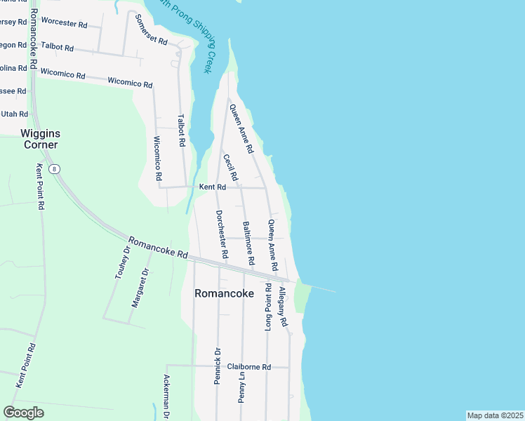 map of restaurants, bars, coffee shops, grocery stores, and more near 217 Queen Anne Road in Stevensville