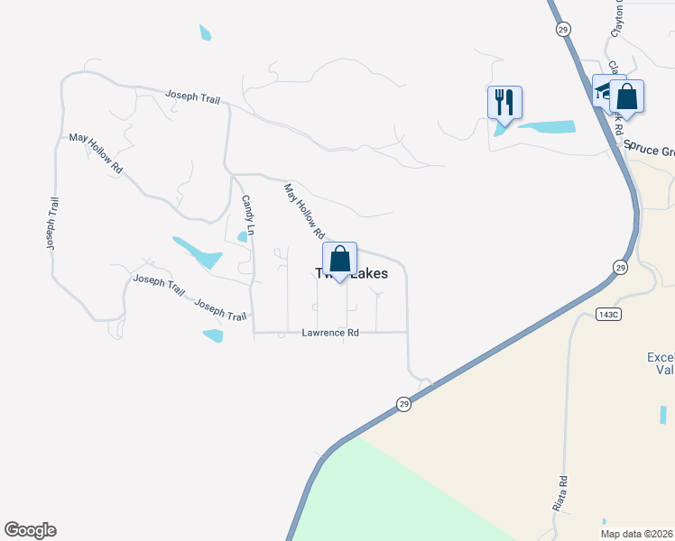map of restaurants, bars, coffee shops, grocery stores, and more near 11815 Joey Circle in Lower Lake