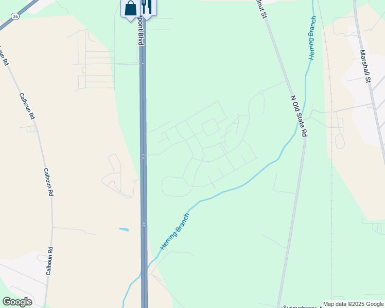 map of restaurants, bars, coffee shops, grocery stores, and more near 7313 Clubhouse Drive in Milford