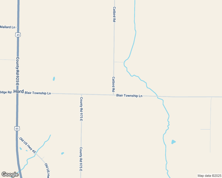 map of restaurants, bars, coffee shops, grocery stores, and more near 1-561 County Road 1000 East in Louisville