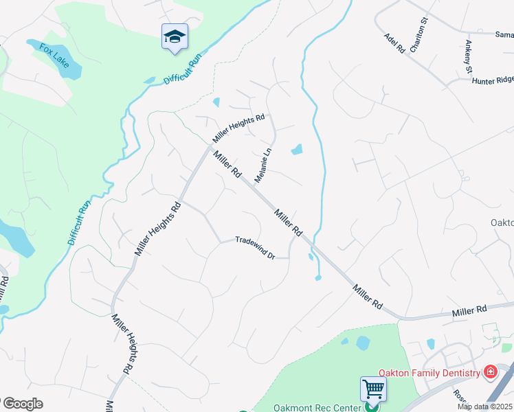 map of restaurants, bars, coffee shops, grocery stores, and more near 3005 Applebrook Lane in Vienna