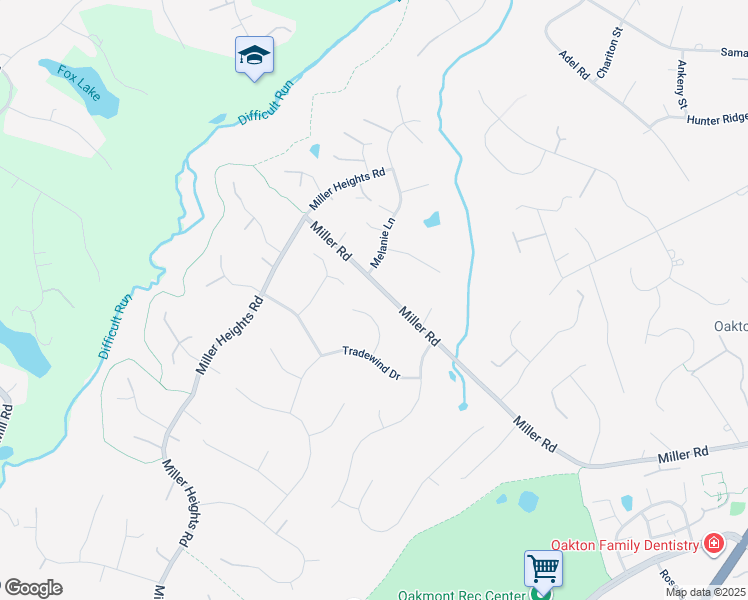 map of restaurants, bars, coffee shops, grocery stores, and more near 3005 Applebrook Lane in Vienna
