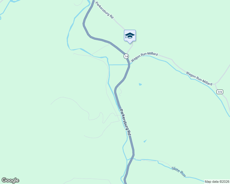 map of restaurants, bars, coffee shops, grocery stores, and more near Parkersburg Rd in Reedy