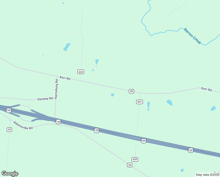 map of restaurants, bars, coffee shops, grocery stores, and more near 3581 Kerr Road in Bidwell