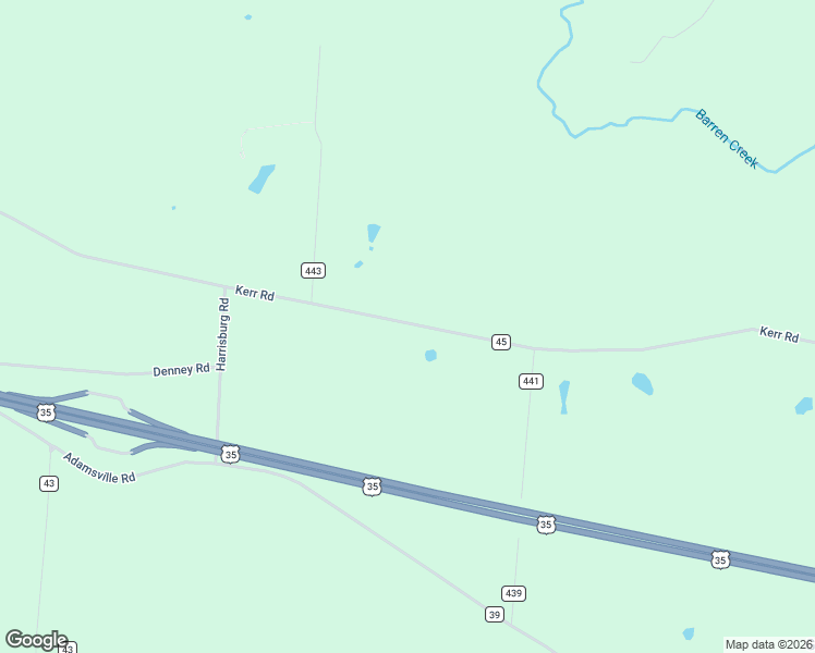 map of restaurants, bars, coffee shops, grocery stores, and more near 3581 Kerr Road in Bidwell