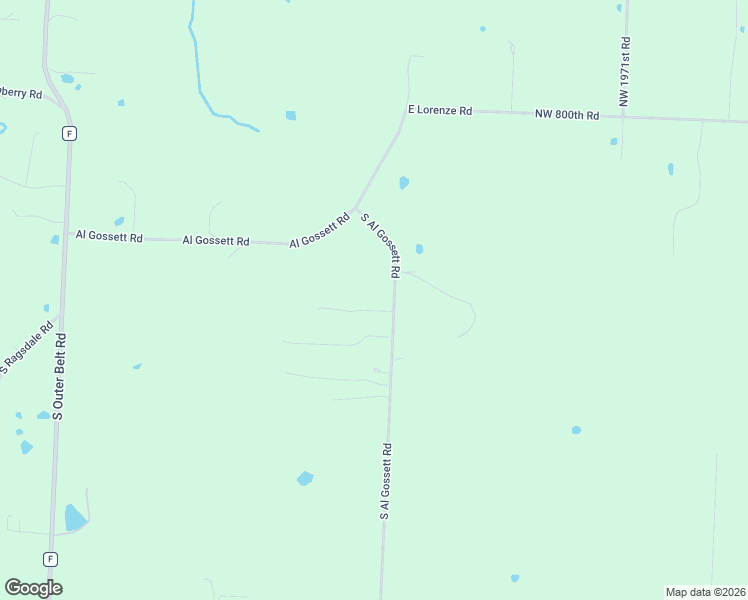 map of restaurants, bars, coffee shops, grocery stores, and more near 12606 South Al Gossett Road in Lone Jack