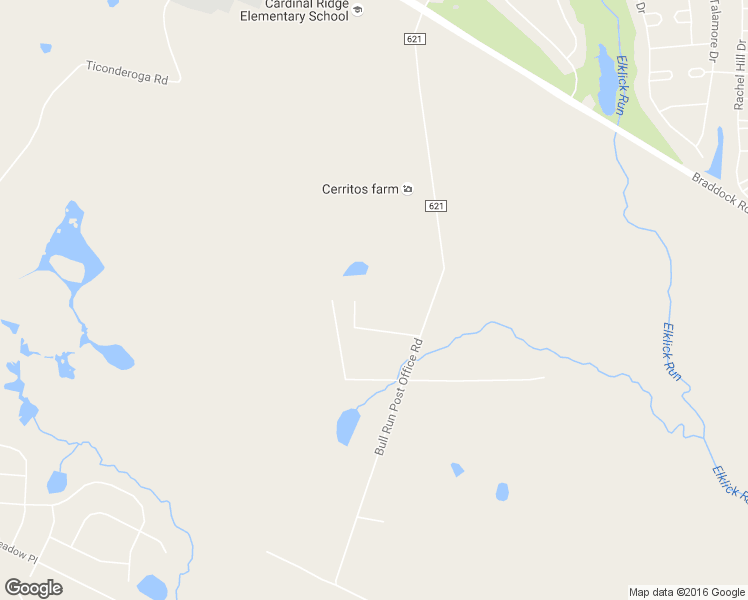 map of restaurants, bars, coffee shops, grocery stores, and more near 26479 Bull Run Post Office Road in Centreville