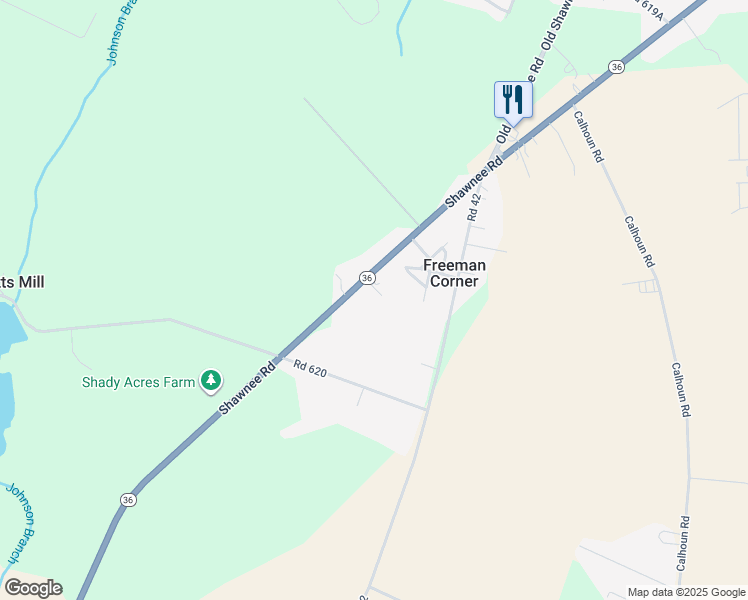 map of restaurants, bars, coffee shops, grocery stores, and more near 16746 Shawnee Place in Milford