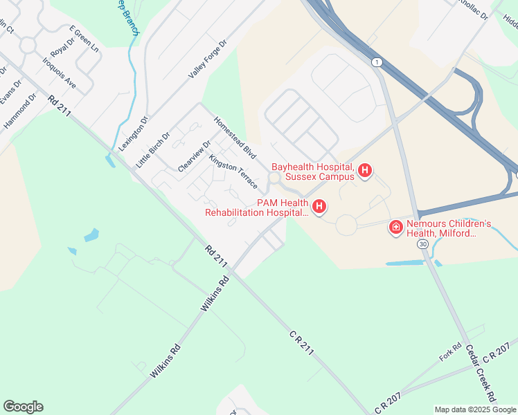 map of restaurants, bars, coffee shops, grocery stores, and more near 11 Hickory Branch Lane in Milford