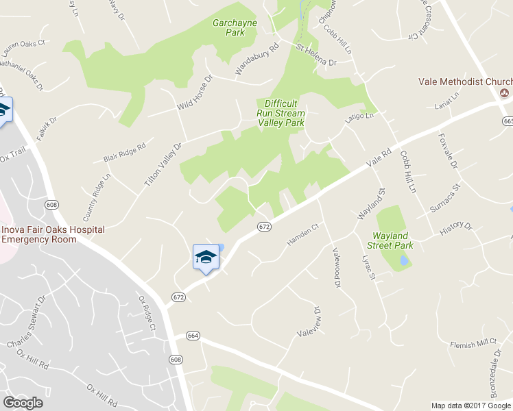map of restaurants, bars, coffee shops, grocery stores, and more near 3409 Hickory Hills Drive in Oakton