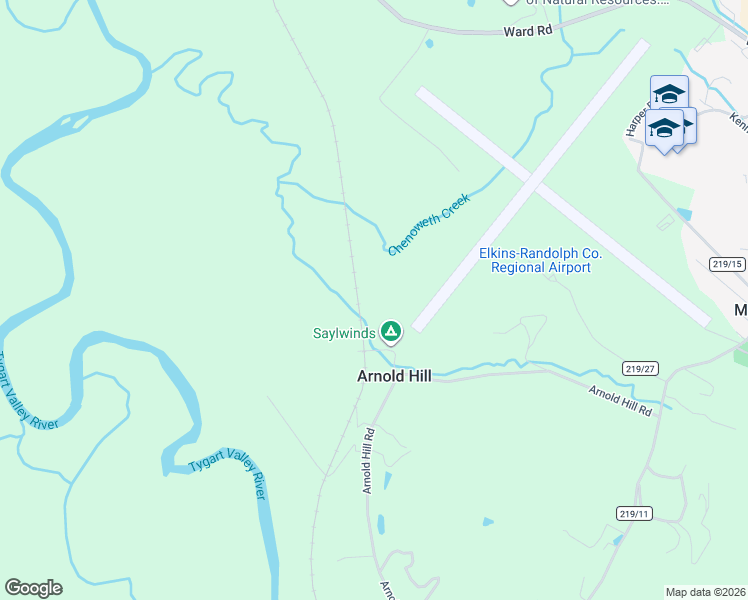 map of restaurants, bars, coffee shops, grocery stores, and more near 480 Arnold Hill Road in Elkins