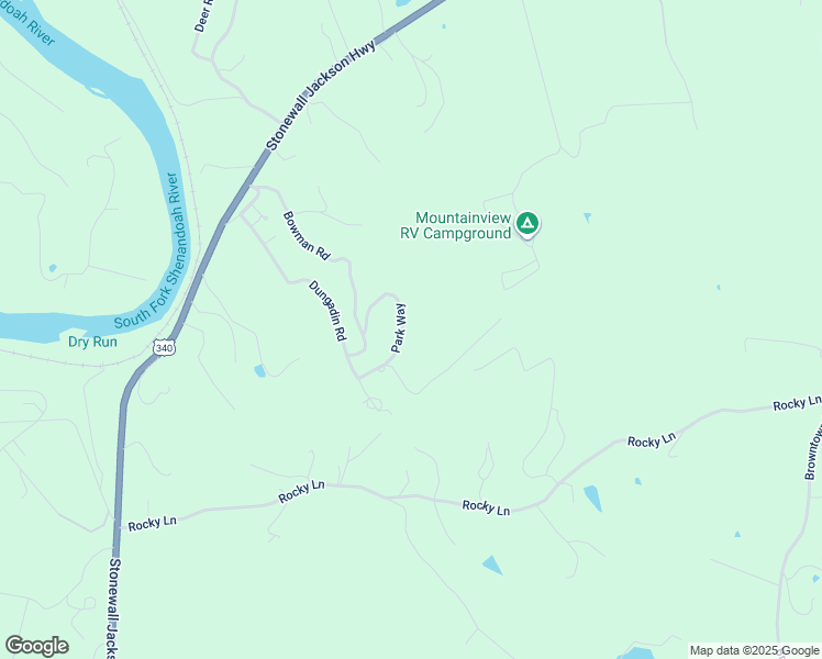 map of restaurants, bars, coffee shops, grocery stores, and more near 148 Park Way in Front Royal