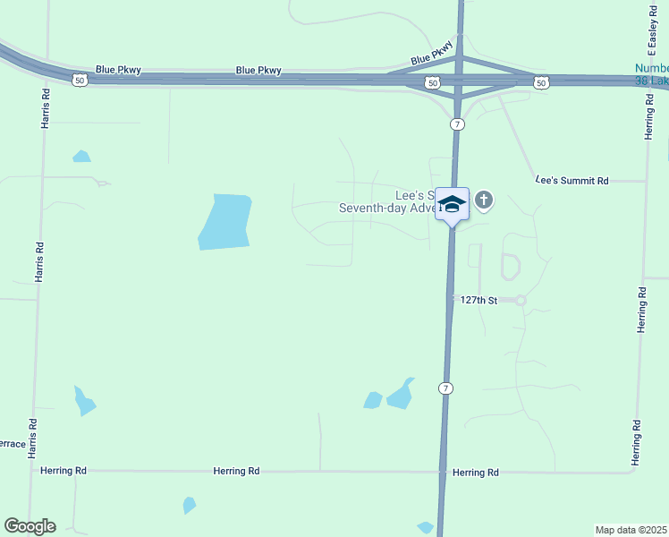 map of restaurants, bars, coffee shops, grocery stores, and more near 12687 Route 7 in Lee's Summit