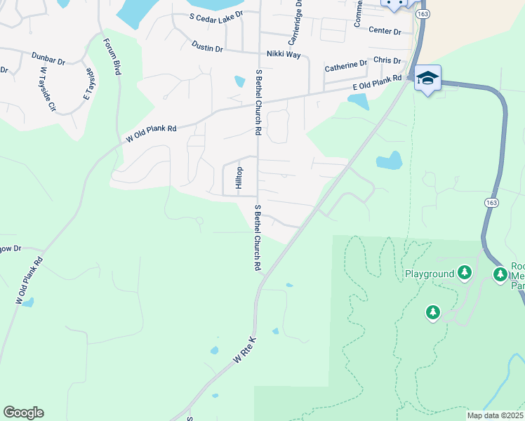 map of restaurants, bars, coffee shops, grocery stores, and more near 107-109 East Hoedown Drive in Columbia