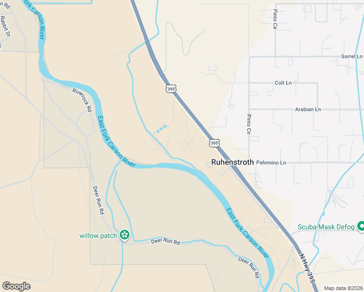 map of restaurants, bars, coffee shops, grocery stores, and more near 656 Stones Throw Road in Gardnerville