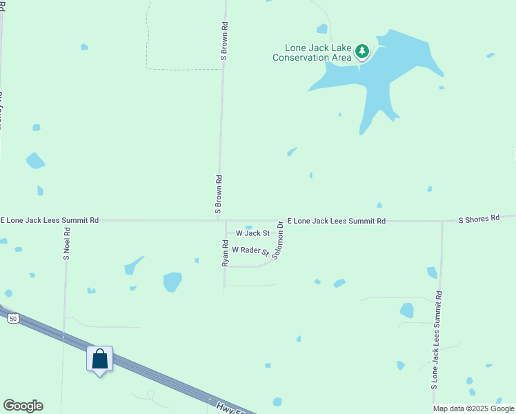 map of restaurants, bars, coffee shops, grocery stores, and more near 32910 East Lone Jack Lees Summit Road in Lee's Summit