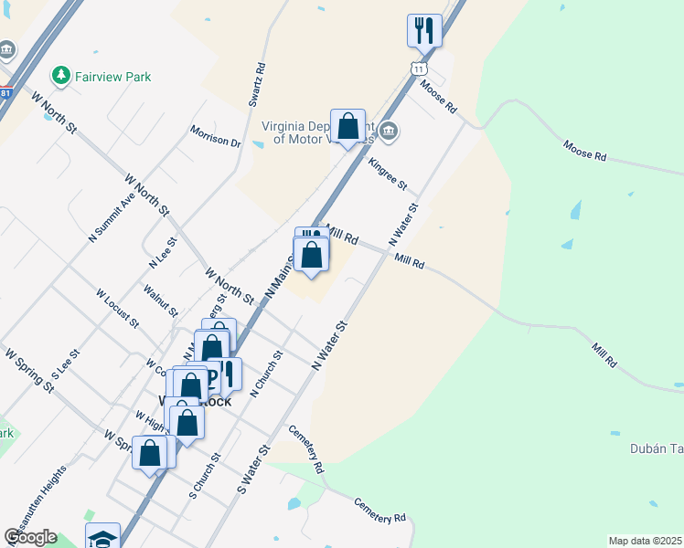 map of restaurants, bars, coffee shops, grocery stores, and more near 204 Waterbrook Court in Woodstock